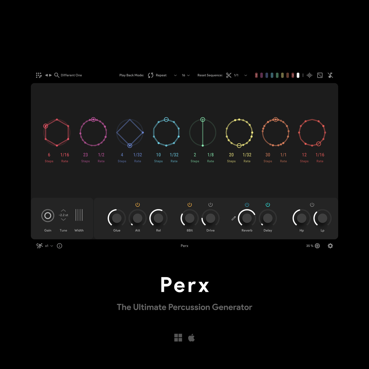 Oper_8's tweet card.  Are you ready to revolutionize your percussion game? Say goodbye to boring beats and hello to "Perx"- the ultimate percussion generator instrument created to elevate your musical compositio