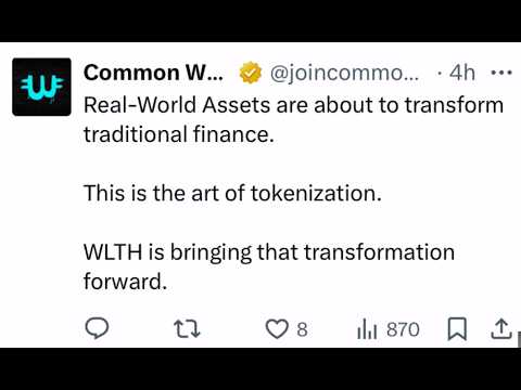 KeepCalmandCry1's tweet card. Common Wealth WLTH Update September (+ Paid)