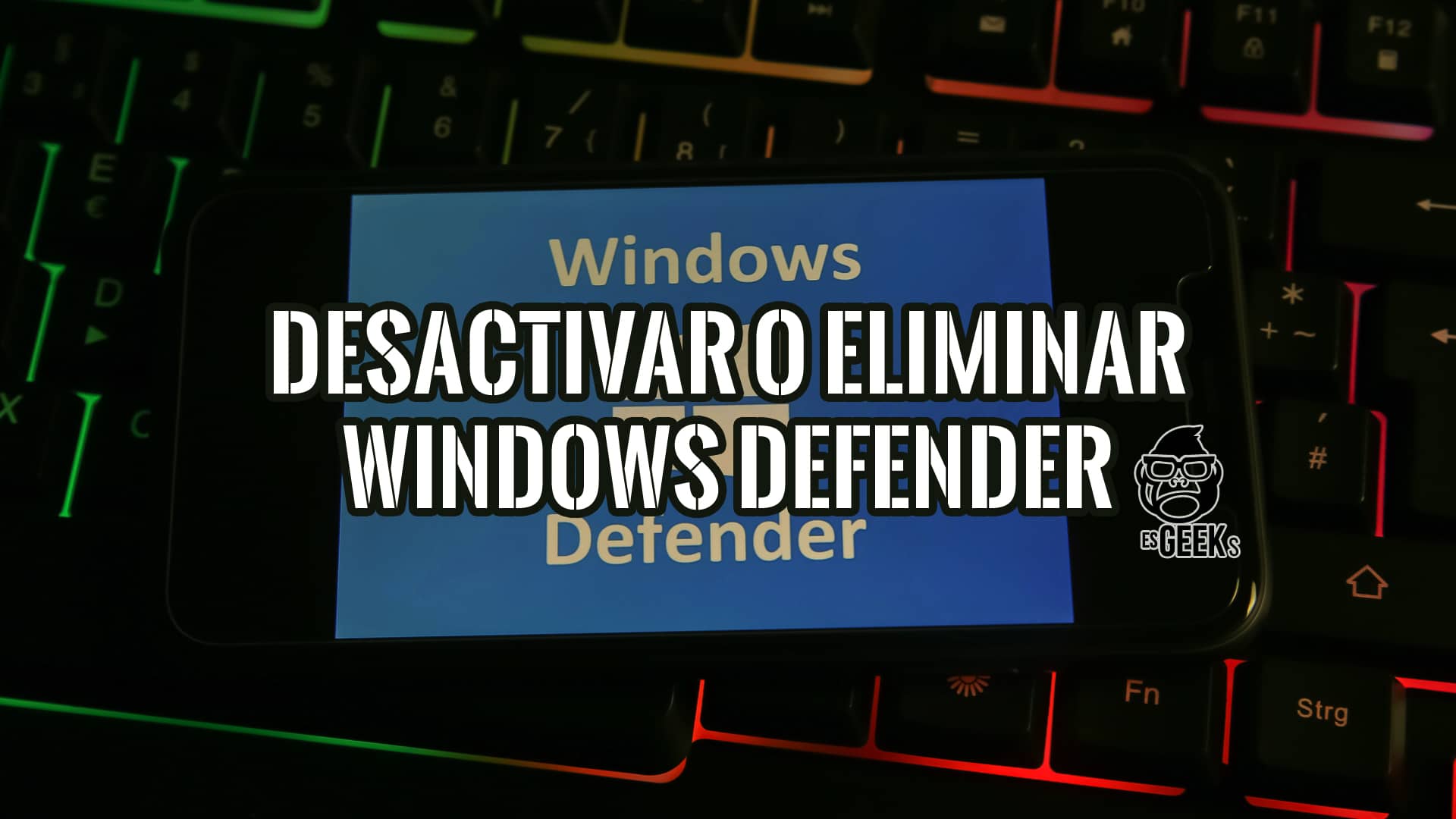 EsGeeks's tweet card. Descubre cómo desactivar windows defender de forma temporal o permanente en Windows 10/11. Sigue nuestra guía y conoce los riesgos.