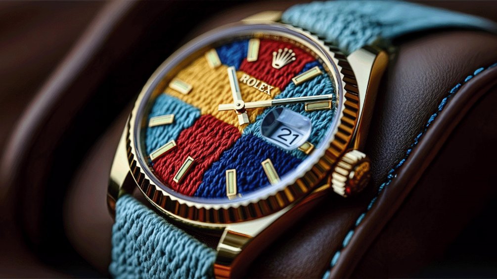 FBD_Agency's tweet card. Bring a bold fusion of luxury and street culture into your space with the Street Stitch Rollie digital art download. This high-resolution artwork reimagines the classic Rolex Datejust 41 with a vib...