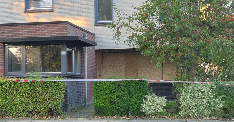 Leegstaande woning beschadigd door explosie in Tussen de Vaarten