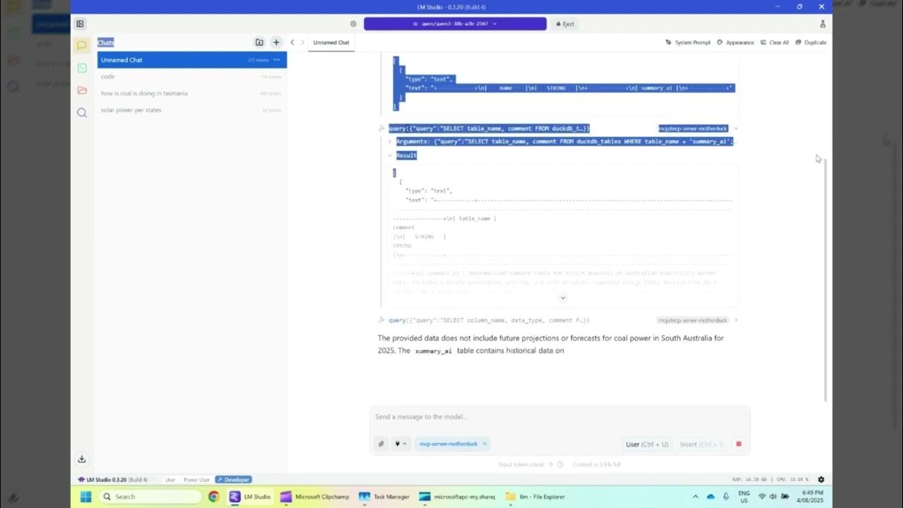mim_djo's tweet card. first look at Qwen3-30B-A3B-Instruct-2507 running in my laptop