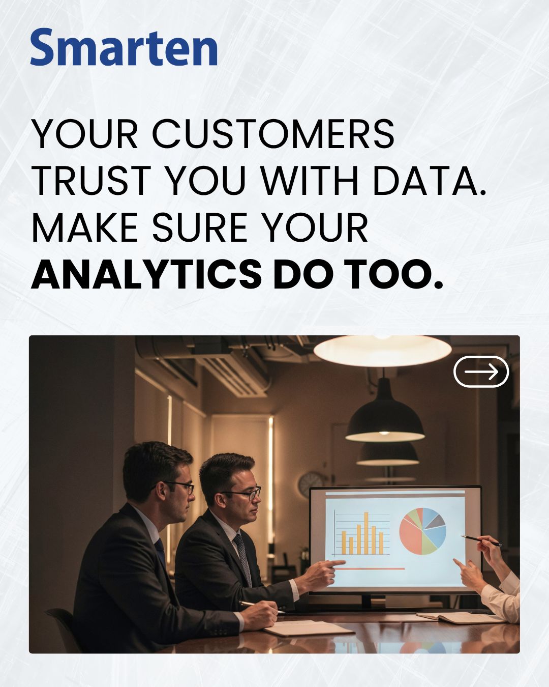 ElegantMicroWeb's tweet card. When ISVs embed analytics, one concern always tops the list — data security. Customers want insights, but they also want control. They expect their data to stay private, safe, and isolated. Smarten...