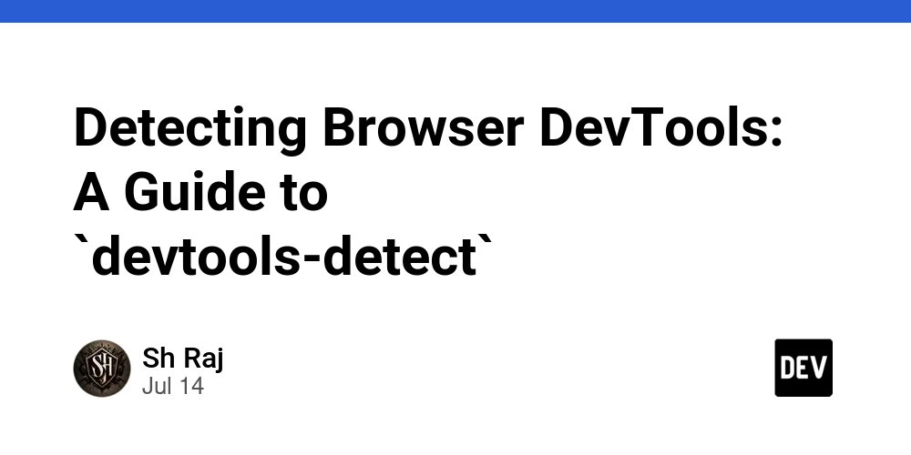 TheJSDev's tweet card. Detecting Browser DevTools: A Guide to devtools-detect Web developers often need to know...