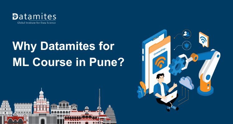 DataMites's tweet card. Looking for the best Machine Learning course in Pune? Discover why DataMites stands out with expert trainers, hands-on projects, global certifications, and career-focused placement support.