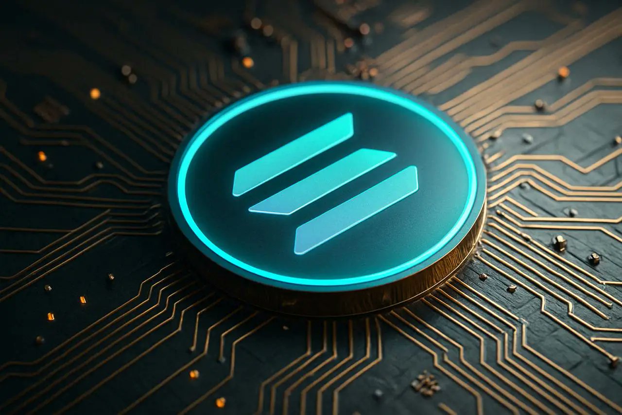 SCapsTrading's tweet card. Solana (SOL) démarre le quatrième trimestre 2025 sur une base solide, avec une hausse de plus de 6 % au cours des dernières 24 heures, pour s'échanger à 219 $.