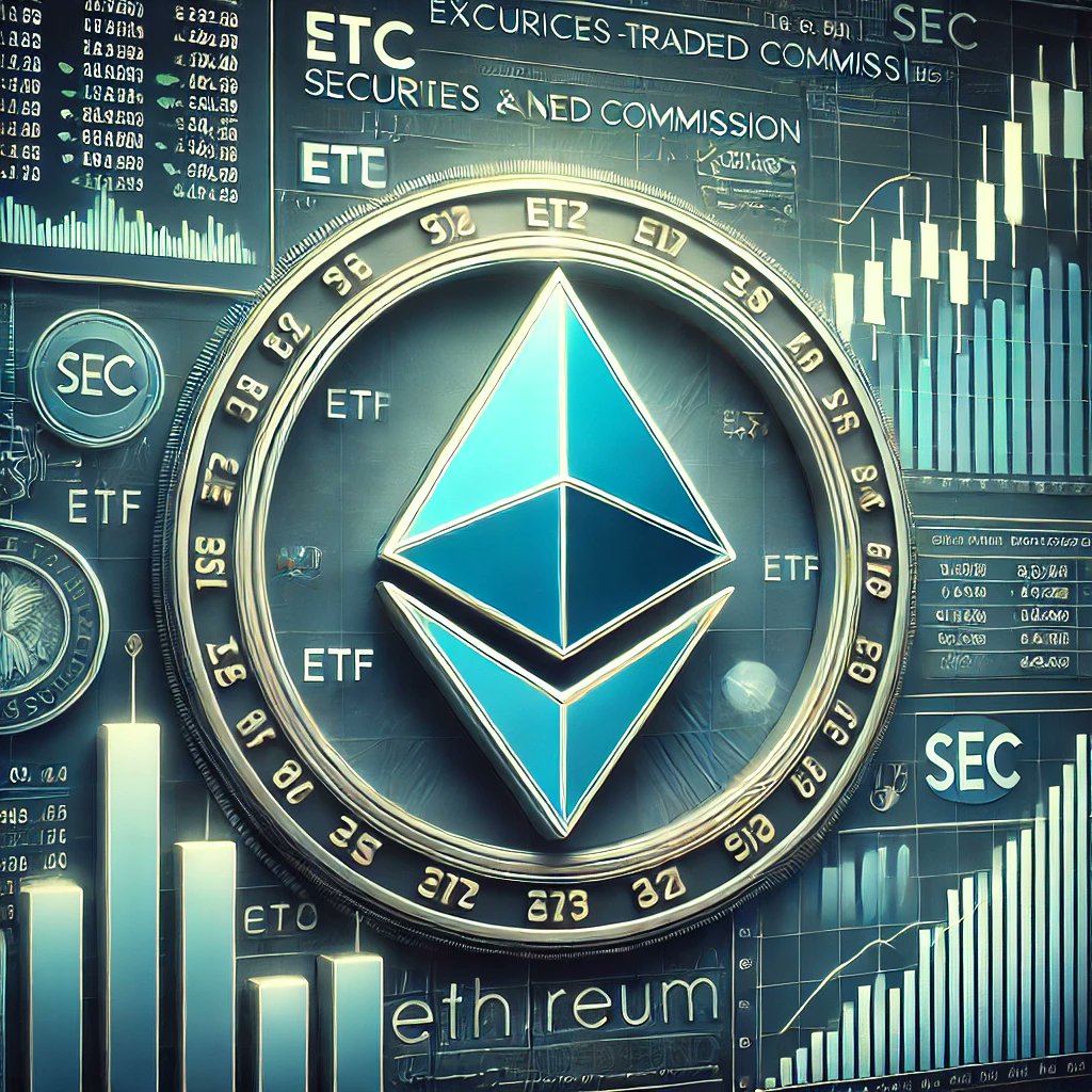Blockchain_CL's tweet card. El ETF de Ethereum enfrenta retrasos tras la devolución de formularios S-1 por la SEC. Aprobación esperada después del 8 de julio.