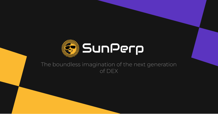 justinsuntron's tweet card. SunPerp, a top-tier decentralized exchange, offers low fees, deep liquidity, high leverage, and attractive yields with over 100 perpetual futures markets. It's secure and non-custodial.