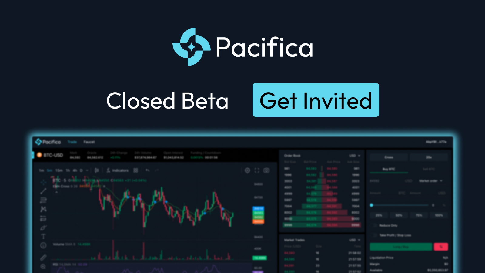 concodefi's tweet card. Building the next generation of perp exchanges. Closed Alpha now live!