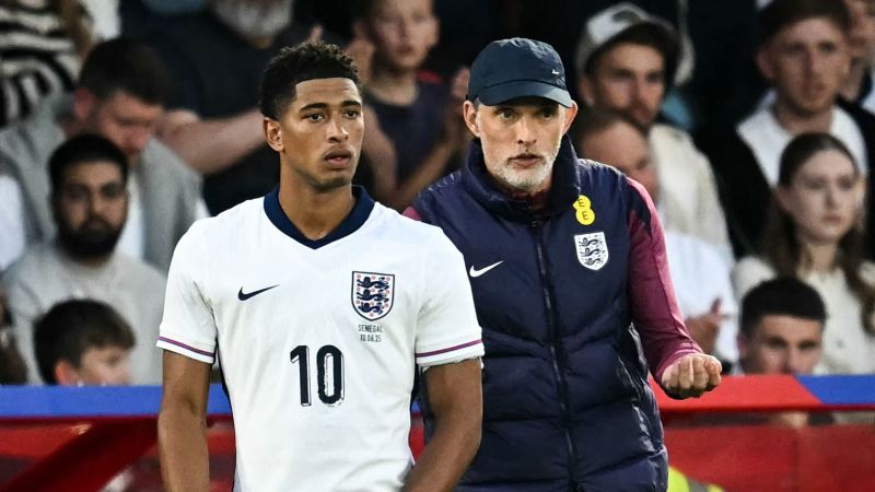 CNNFC's tweet card. England soccer star Jude Bellingham has a “hunger” and “rage” that can come across as “a bit repulsive,” manager Thomas Tuchel said in a new interview with British outlet TalkSport.