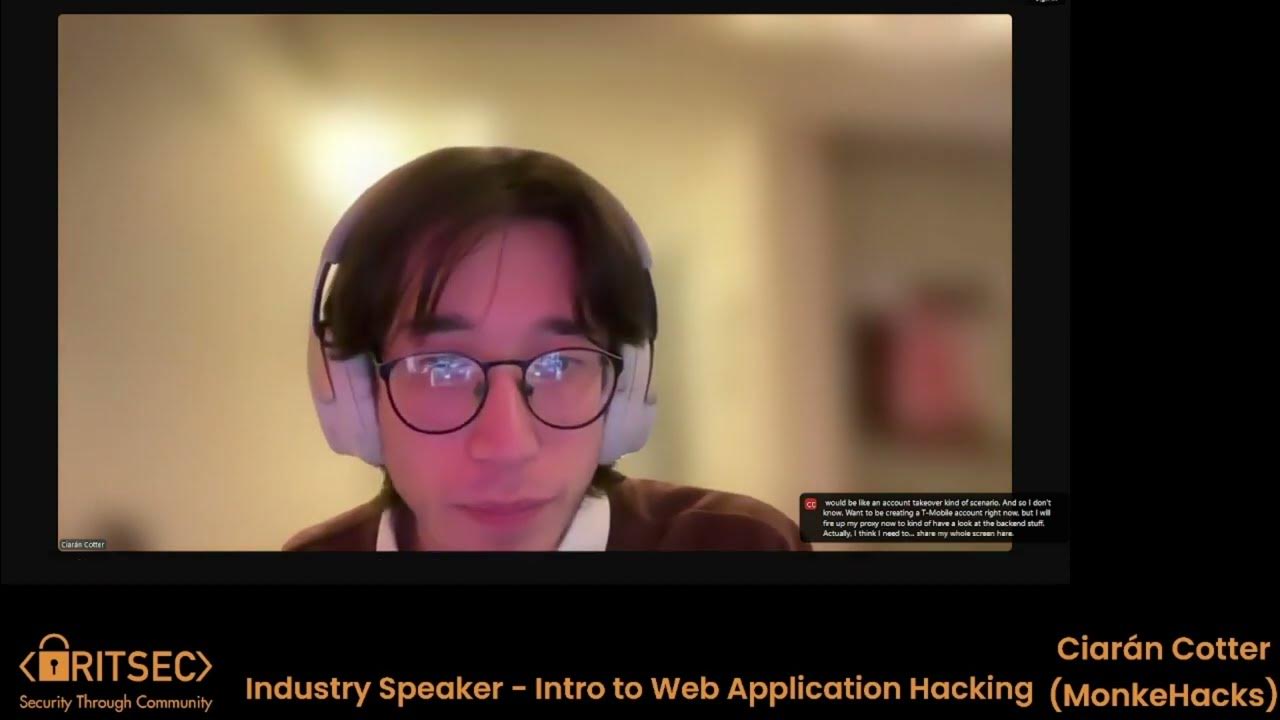 monkehack's tweet card. Web App Hacking 101 with Ciarán Monke Cotter