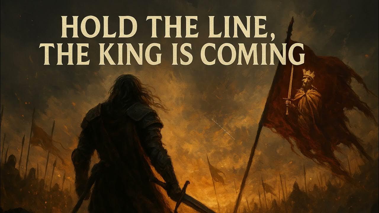 absurd_god3635's tweet card. Hold the Line, The King is Coming!