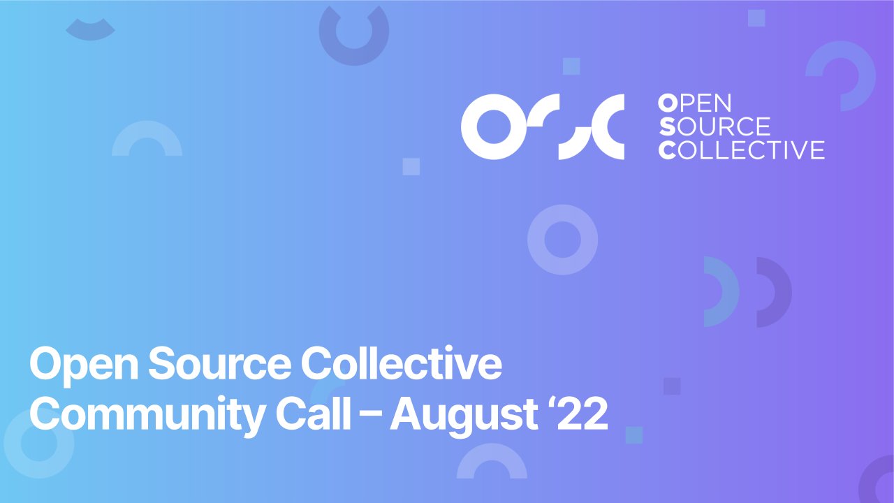 OpenSourceColl's tweet card. A monthly forum for OSC projects to speak directly with staff and one another about experiences, concerns, needs, and aspirations.