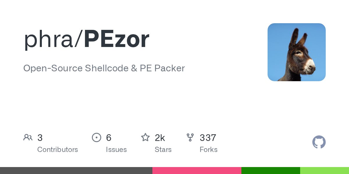 _kavigihan's tweet card. Open-Source Shellcode & PE Packer. Contribute to phra/PEzor development by creating an account on GitHub.