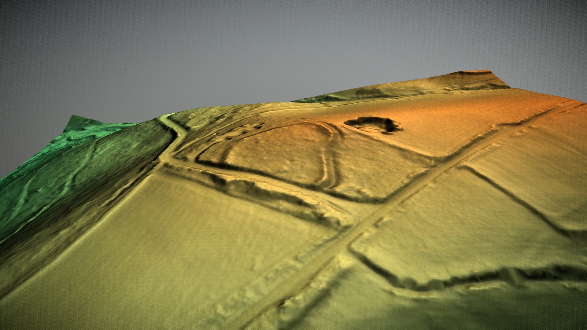 pilskalnos's tweet card. Colstey Bank, Shropshire (UK) - Download Free 3D model by Hillforts...