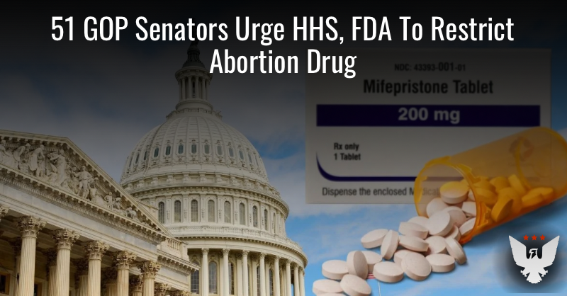 FDRLST's tweet card. The Republicans also noted that mail-order abortion pills are 'systematically undermining states’ rights and violating pro-life state laws.'