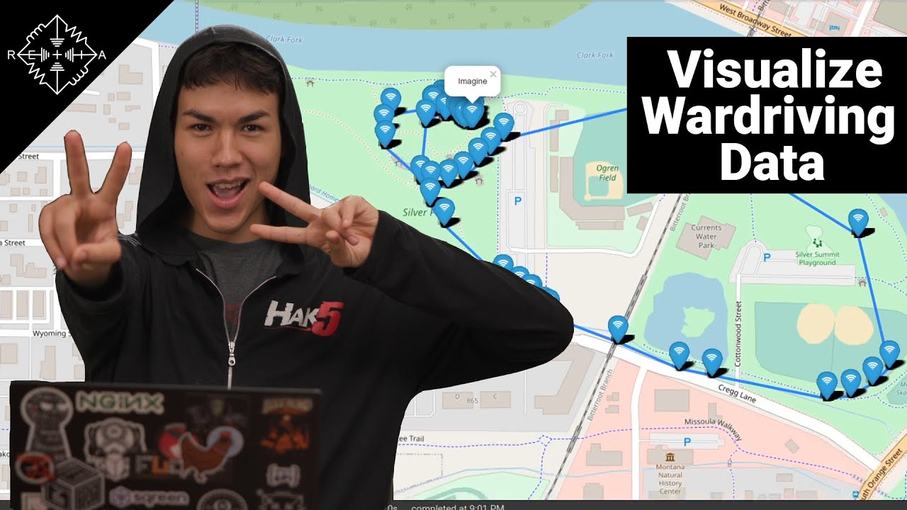 KodyKinzie's tweet card. Visualize Wardriving Data in a Python Notebook with Pandas & Folium