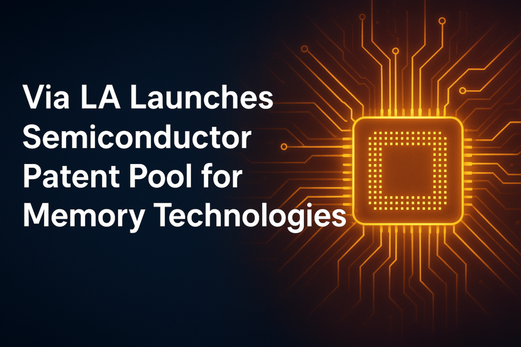 iptradenews's tweet card. Via Licensing Alliance has launched a semiconductor patent pool targeting memory technologies. The move aims to simplify licensing, reduce disputes, and support AI-driven demand in the chip industry.