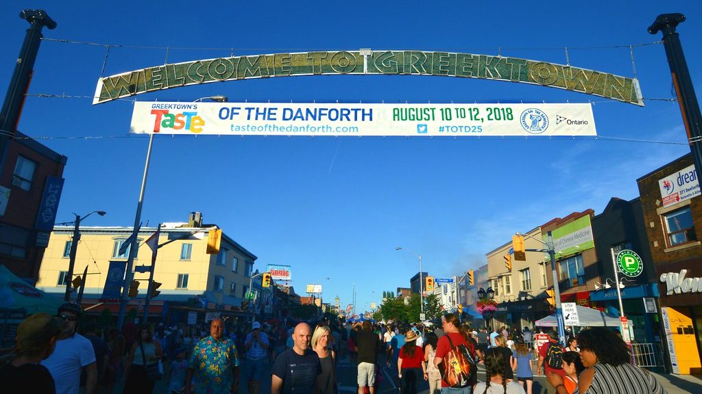 Amanda_Parsons's tweet card. The Taste of the Danforth was cancelled for three years after the COVID-19 pandemic first began. It returned in 2023.