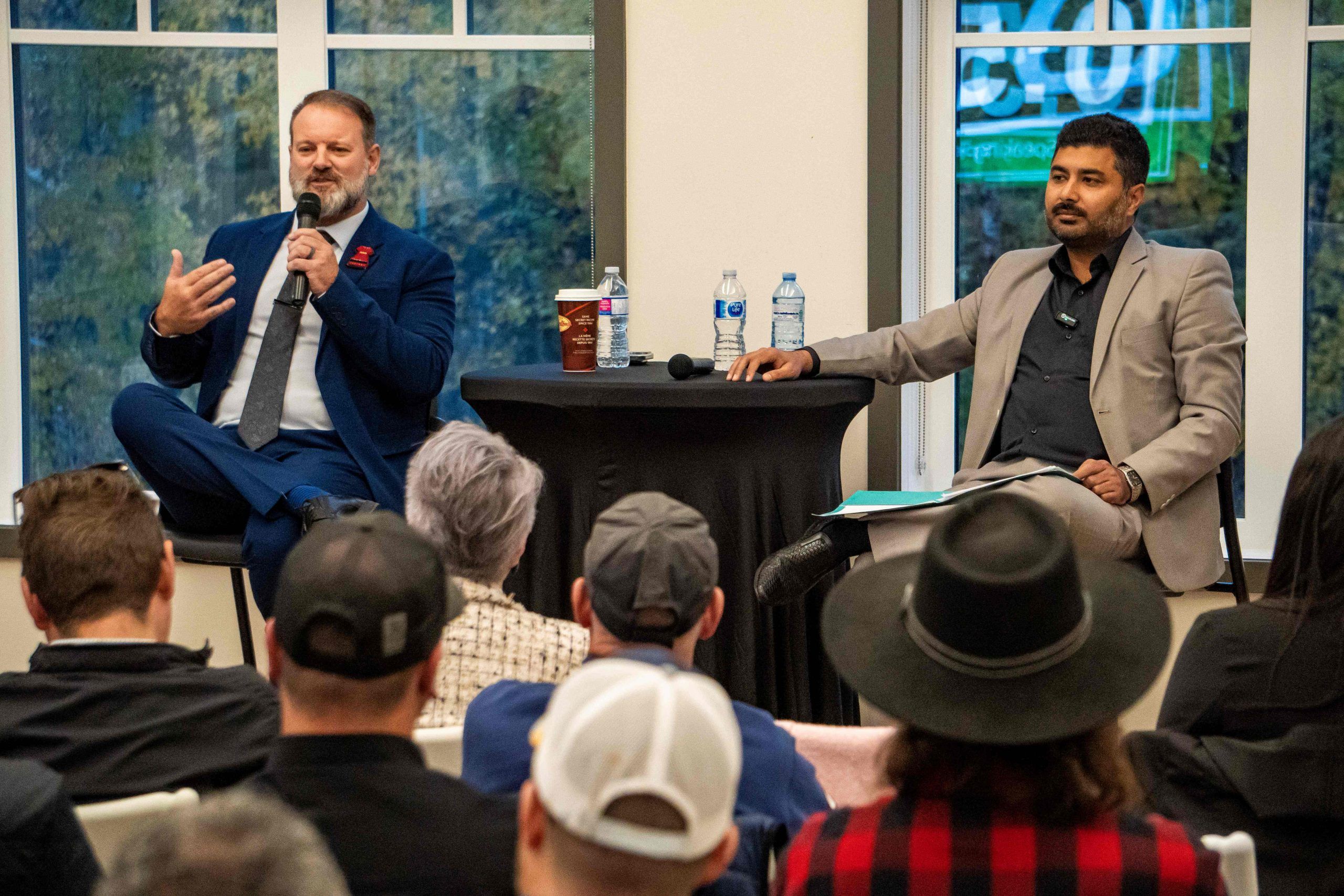 FortMacToday's tweet card. Sandy Bowman, Zulkifl Mujahid face off at Fort McMurray mayoral forum