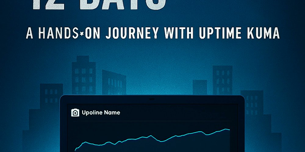 SAdeduntan's tweet card. Infrastructure Monitoring in 12 Days: A Hands-On Journey with Uptime Kuma A practical...