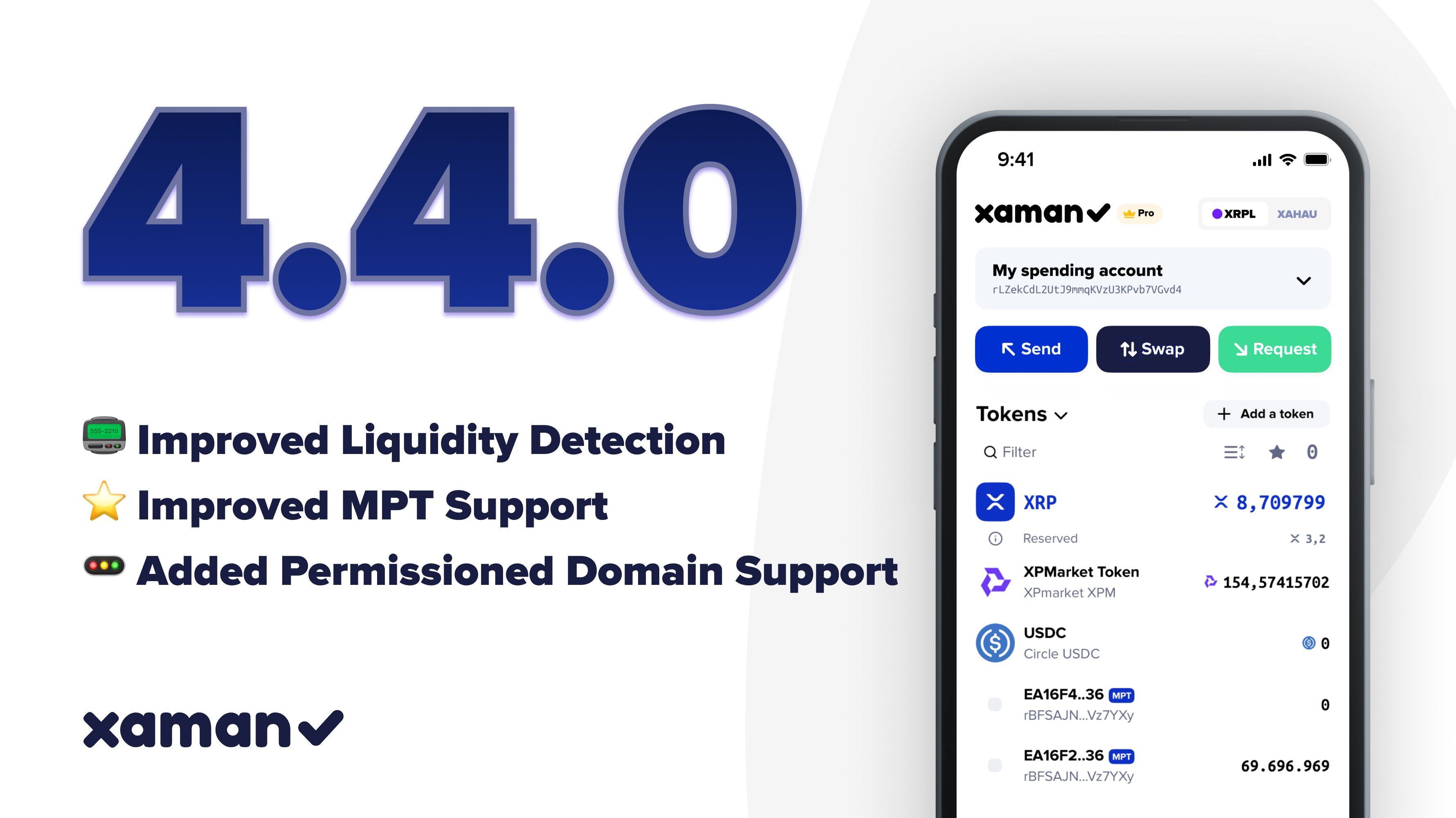 XamanWallet's tweet card. The latest Xaman release is here, and while the bigger picture of XRPL DeFi is still unfolding, version 4.4.0 already brings important steps in that direction.