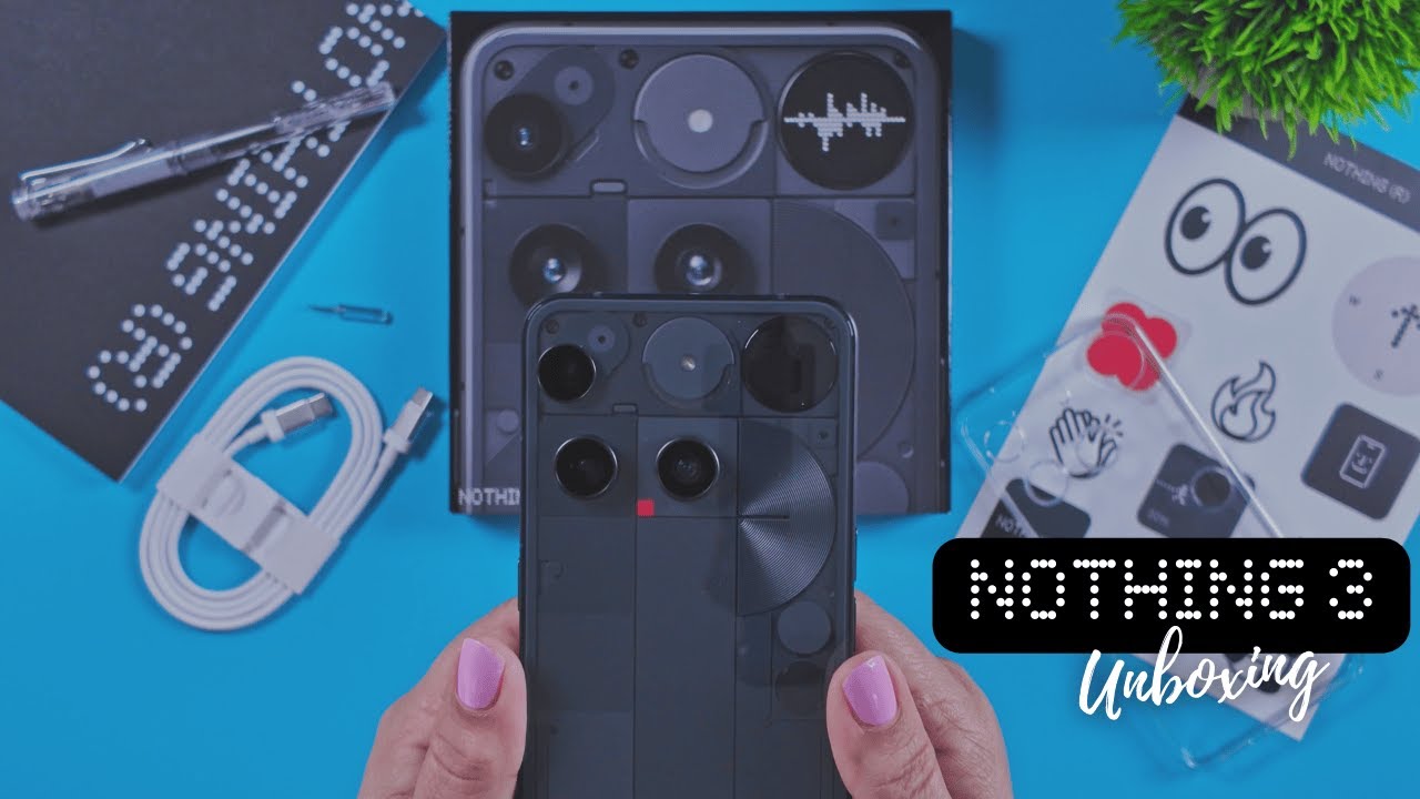 jojothetechie's tweet card. Unboxing the Nothing Phone 3