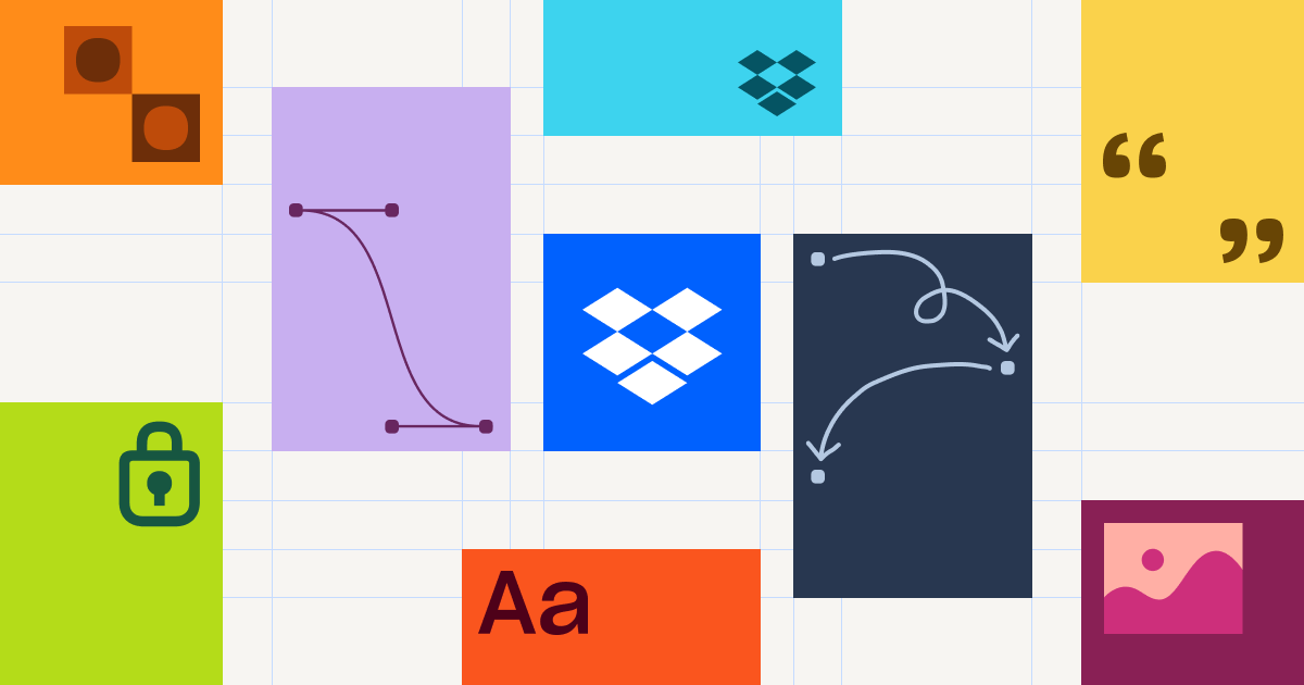 DropboxDesign's tweet card. At Dropbox, our Brand Guidelines help us infuse everything we make with identity. From icons to illustration, logos to language, this collection is the foundation for how Dropbox looks, feels, and...