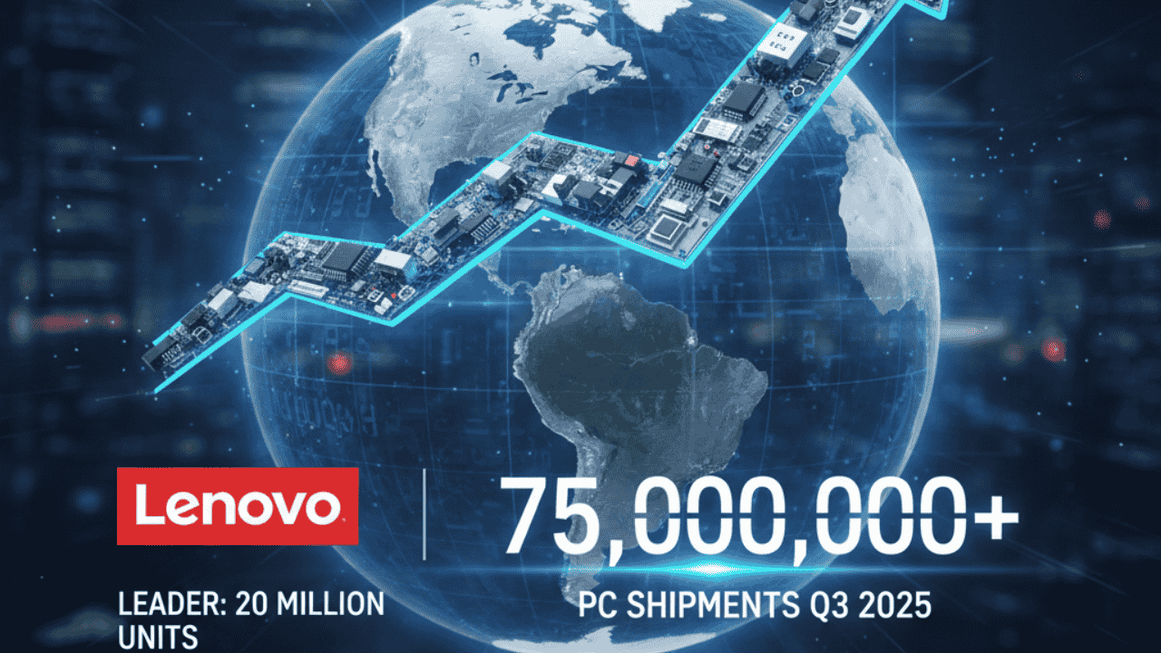 technextdotng's tweet card. According to IDC’s latest release, global PC shipments rose 9.4 per cent year-on-year in the third quarter of…