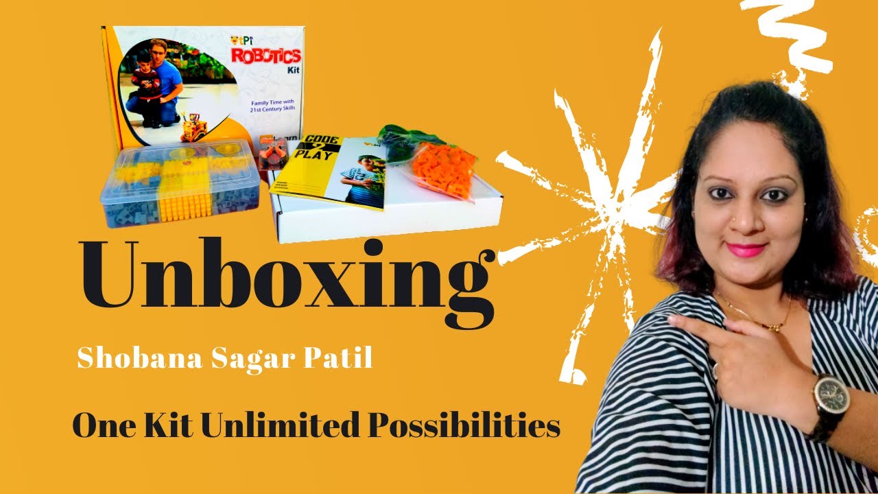 qtpiofficial's tweet card. Shobana Sagar Patil's Unboxing QtPi Robotic Kit (in Tamil)
