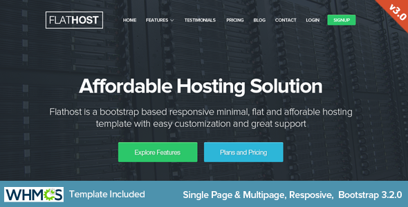 Stylelib_Themes's tweet card. Flathost Responsive Hosting Template with WHMCS. Designed with Bootstrap FlatHost provides one page and multipage Responsive HTML5 Domain and Hosting Template with WHMCS Theme. Minimalist Flat Desi...