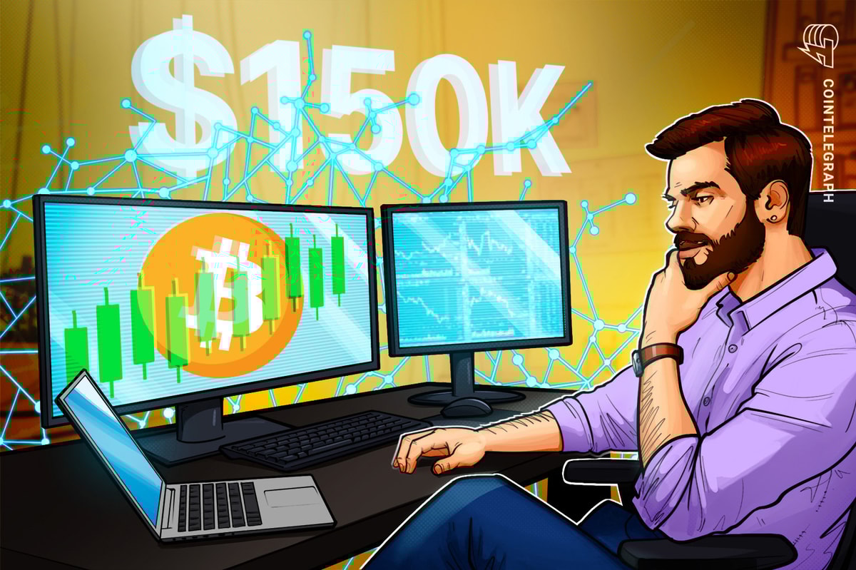 crypto21m20x's tweet card. Bitcoin price analysis sees $150,000 coming as the NVT leading indicator prints a golden cross.