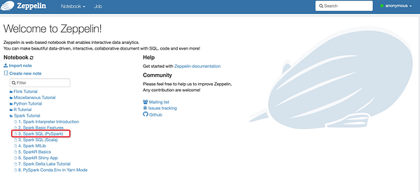 zjffdu's tweet card. Learn PySpark in an interactive way