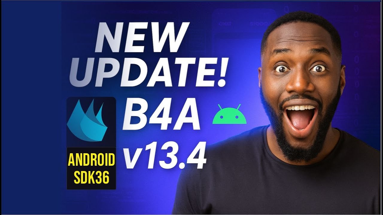 B4xGhana's tweet card. New Update B4A v13.4 Beta 1 with Android sdk 36 - How to install