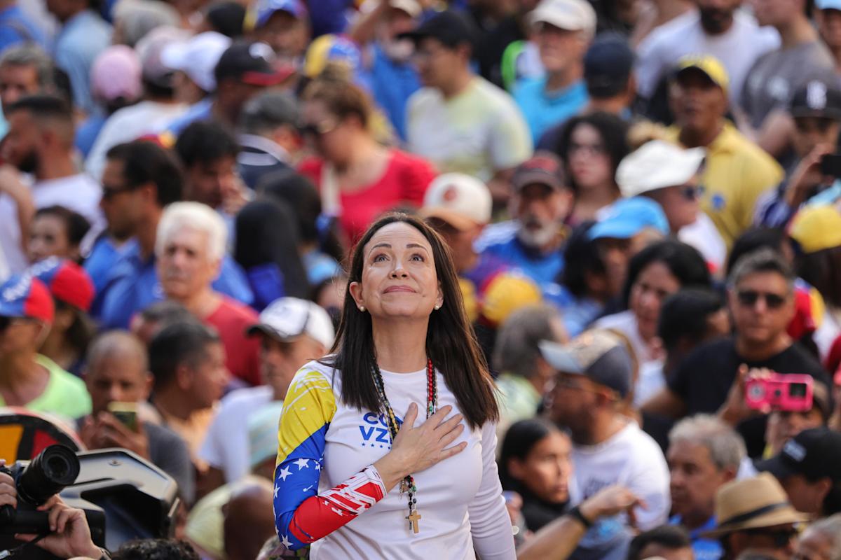 lcagee's tweet card. Venezuelan opposition leader Maria Corina Machado was awarded the 2025 Nobel Peace Prize for fighting for democracy in her country.