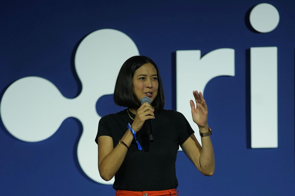 Ripple's tweet card. Monica Long has been beneficial to our success. Learn how her strategic insight and deep knowledge of the crypto industry led to her newest role as President.