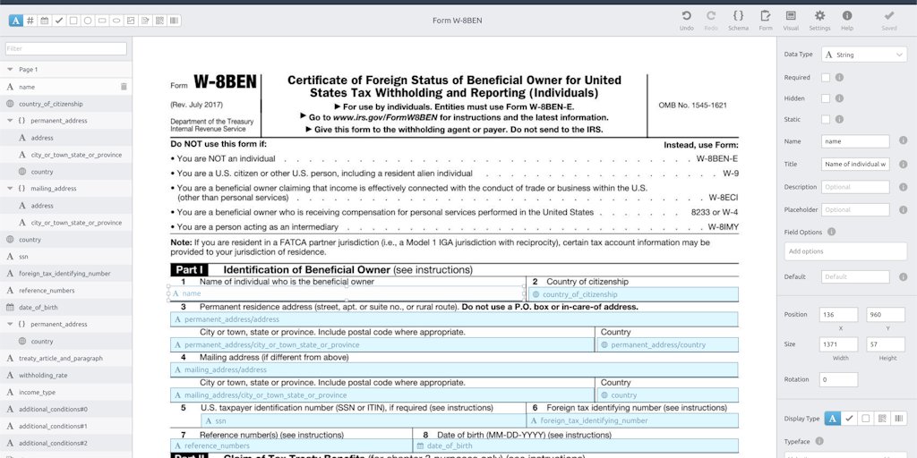 DocSpring's tweet card. DocSpring streamlines PDF generation. Upload a fillable or scanned PDF, configure fields in our template editor (auto-importing existing ones), and post JSON to our API to generate your completed...