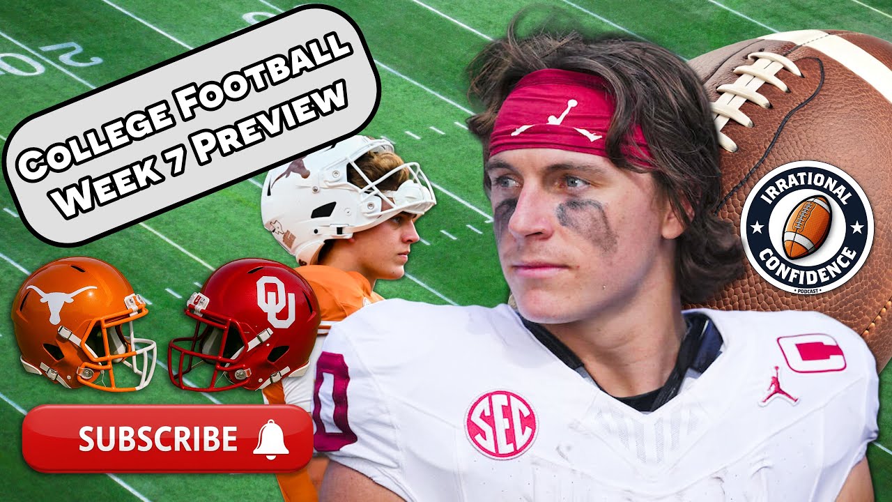 IRConfidencePod's tweet card. CFB Week 7 Preview 2025: Ohio State vs Illinois, Alabama vs Missouri,...