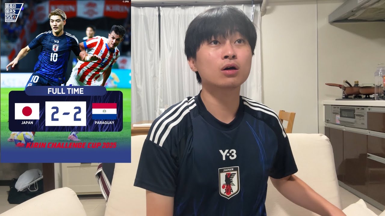 K_channel___'s tweet card. 【サッカー日本代表】絶対負けたわと思って観てたらなんか最後追いついてワロタ【日本2-2パラグアイ】