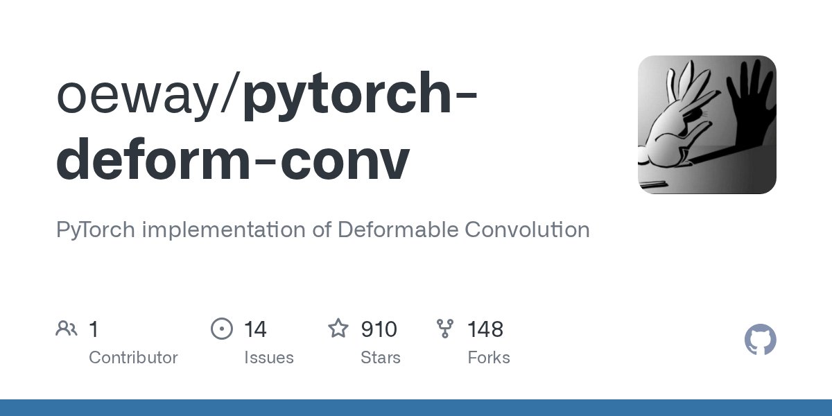 phelixlau's tweet card. PyTorch implementation of Deformable Convolution. Contribute to oeway/pytorch-deform-conv development by creating an account on GitHub.
