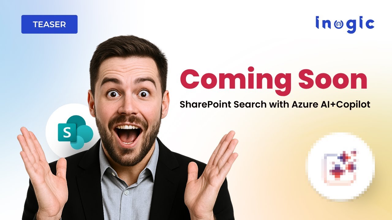 inogic's tweet card. Teaser: Azure AI Search for SharePoint with Copilot Integration