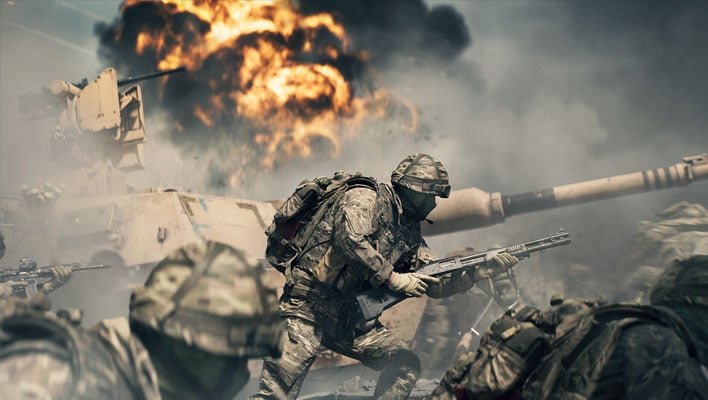 HotHardware's tweet card. Today is Battlefield 6 launch day and while the minimum and even recommended system requirements to play on PC are not all that stringent, you can also play the title on NVIDIA's GeForce NOW cloud...