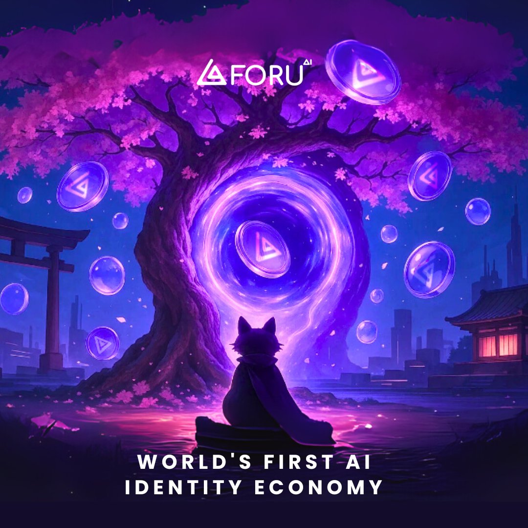 54yl1's tweet card. ForU is the AI Identity Layer that transforms "who you are" into the most powerful on-chain asset through a single social sign-in, creating the World's First AI Identity Economy.