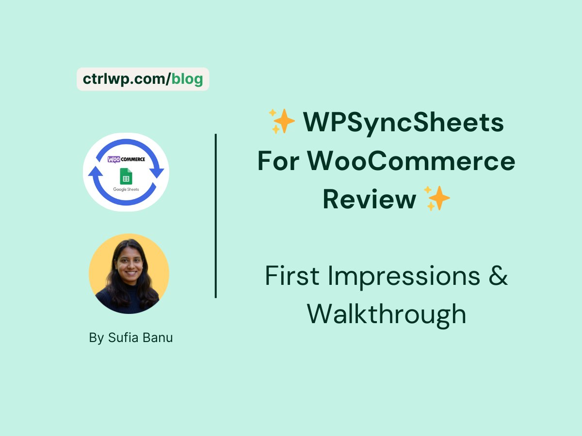 ctrl_wp's tweet card. The powerful import-export plugin simplifies data management by connecting WooCommerce with Google Sheets, enabling seamless real-time synchronization and efficient handling of store data.