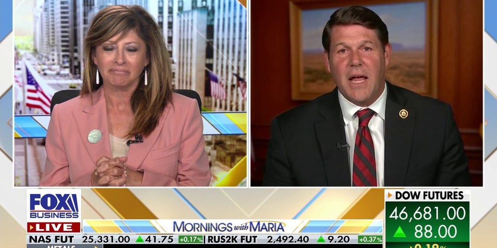 MariaBartiromo's tweet card. Rep. Jodey Arrington, R-Texas, joins ‘Mornings with Maria’ to discuss the growing pressure on Senate Majority Leader Chuck Schumer and the essential services affected by the ongoing government...
