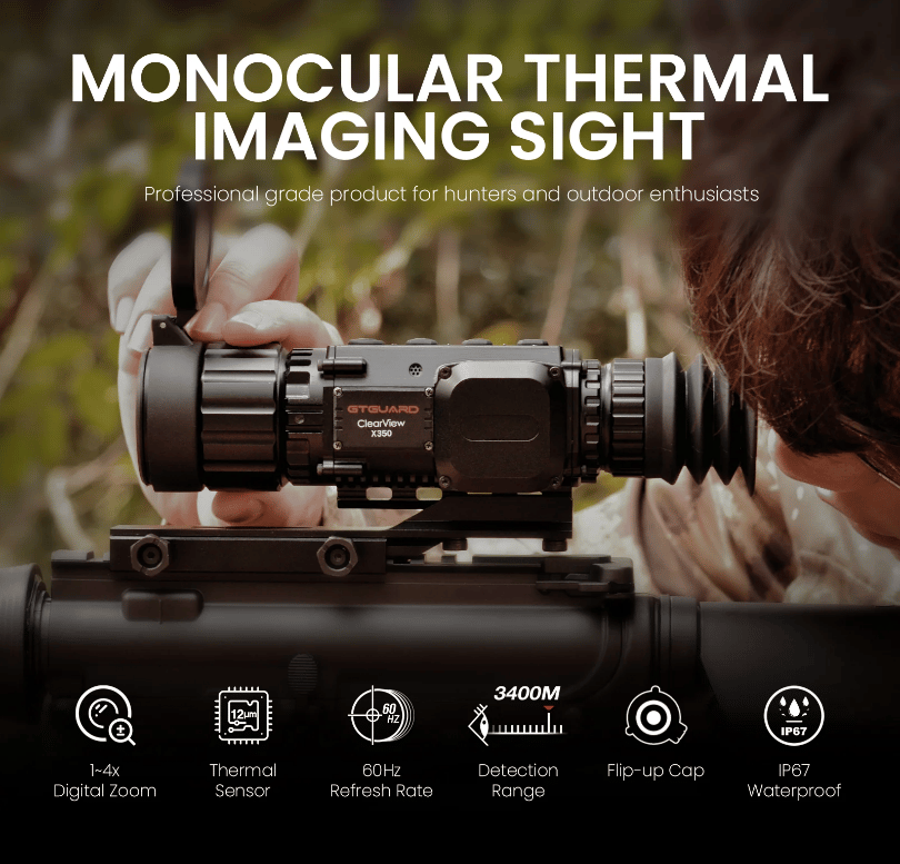 DCool99's tweet card. Enter for a chance to win GTGUARD X350 Thermal Imaging Monocular With its cutting-edge thermal imaging capabilities, it can provide clear and accurate imaging in complete darkness, smoke-filled...