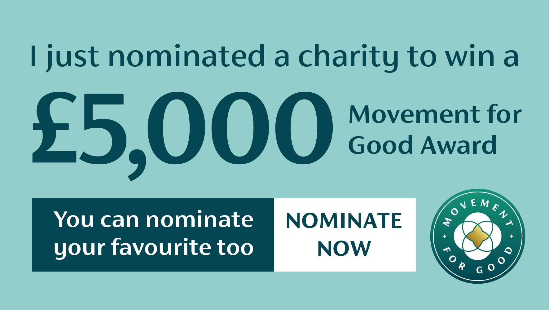 pcmcreative's tweet card. I just nominated a charity to win £5,000. You can nominate your favourite too.