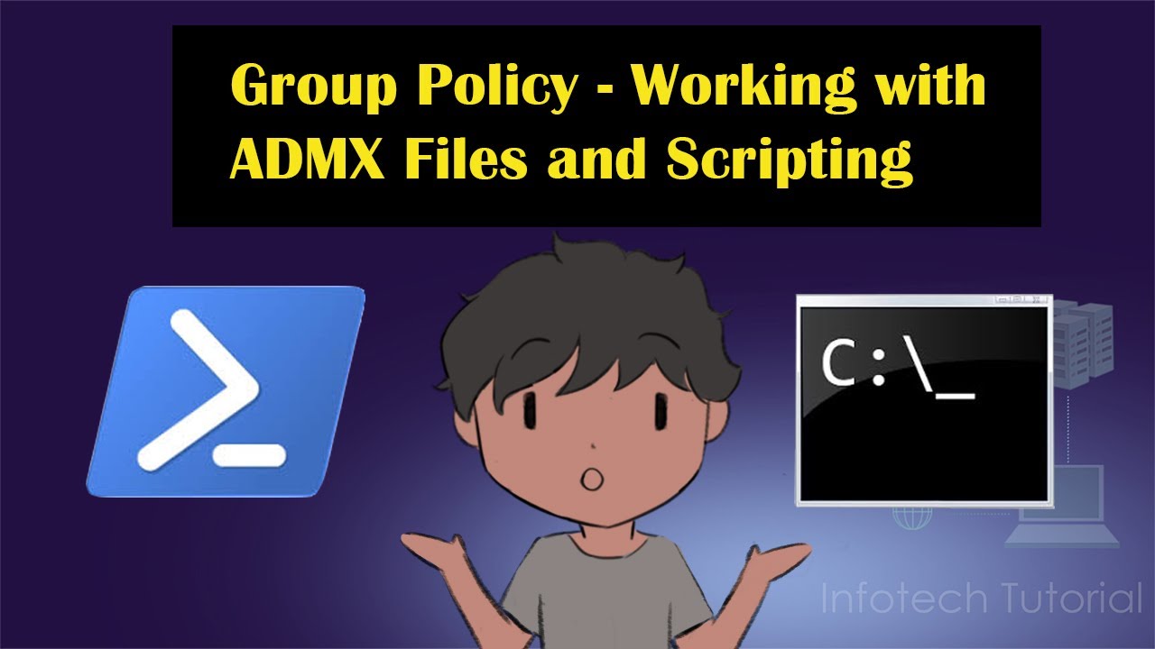 InfoTechTR's tweet card. Group Policy - Working with ADMX Files and Scripting
