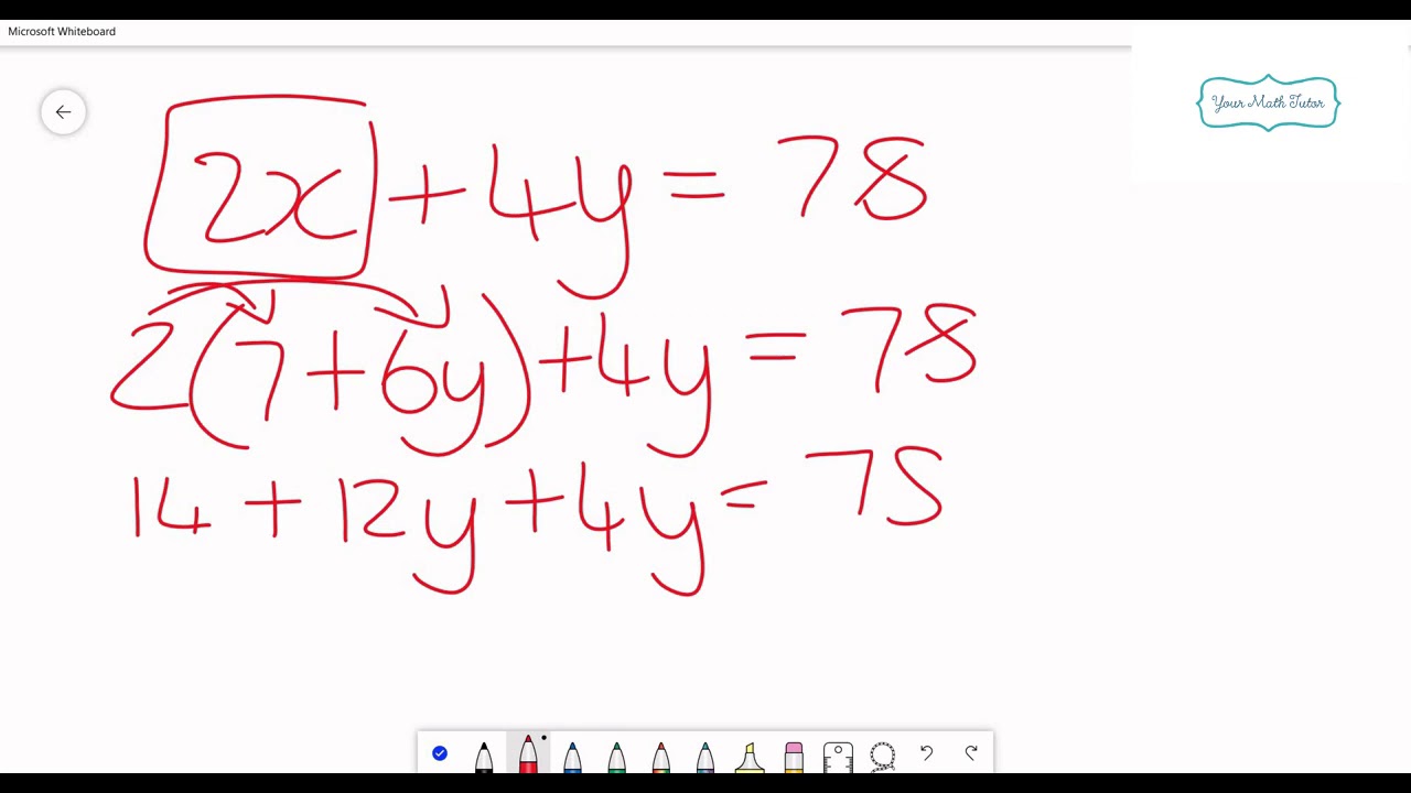 yourMathtutor2's tweet card. Simultaneous Equations | Algebra | Math tutorials | grade 10 | grade...