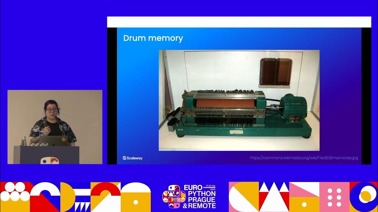 europython's tweet card. A Brief History of Data Storage — Eli Holderness